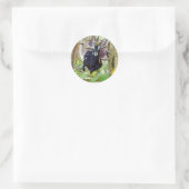 Geitenmeling Ronde Sticker (Tas)