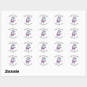 Geitenmelk Bedrijfsnaam Ronde Sticker (Vel)