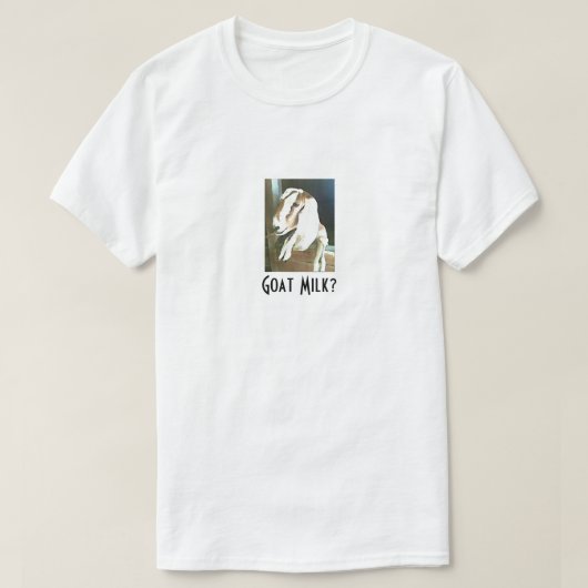 Geitenmelk? T-shirt (Design voorkant)