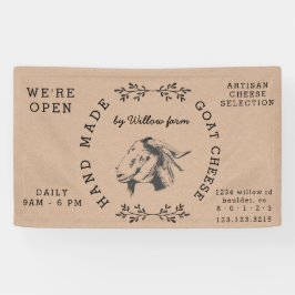 geitenmelkproducten boerderij vers spandoek