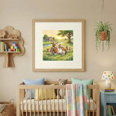 Geitenmoeder en Kinderen Slaapkamer Poster