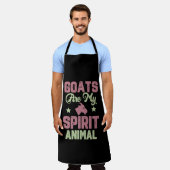 Geitenontwerp Schort (Gedragen)