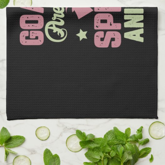 Geitenontwerp Theedoek (Gevouwen)