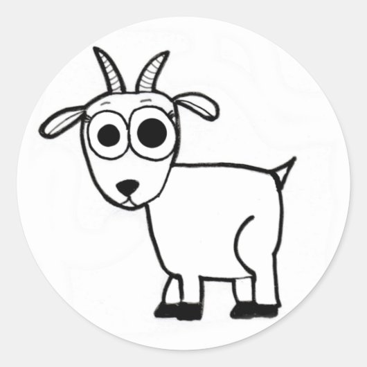Geitenoverzicht Ronde Sticker (Voorkant)
