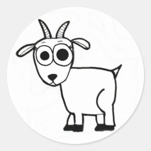 Geitenoverzicht Ronde Sticker