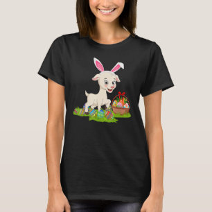 Geitenpaasjacht Bunny Goat Paaszondag T-shirt