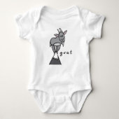 Geitenpak of eenpunts Baby Romper (Voorkant)