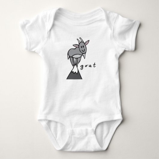 Geitenpak of eenpunts Baby Romper (Voorkant)