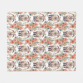 geitenpatroon fleece deken (Voorkant (Horizontaal))