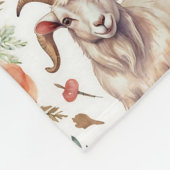  geitenpatroon fleece deken (Hoek)