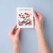 Geitenpiloot verjaardag flyer (Hand)