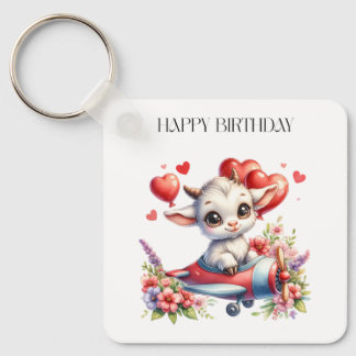 Geitenpiloot verjaardag sleutelhanger