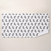 Geitenprintpatroon AANGEPASTE ACHTERGRONDKLEUR Badhanddoek (Badhanddoek)