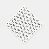 Geitenprintpatroon AANGEPASTE ACHTERGRONDKLEUR Servet (Hoek)