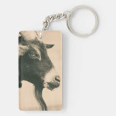 Geitenprofiel Sleutelhanger (achterkant)