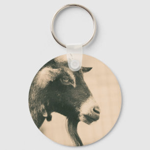 Geitenprofiel Sleutelhanger