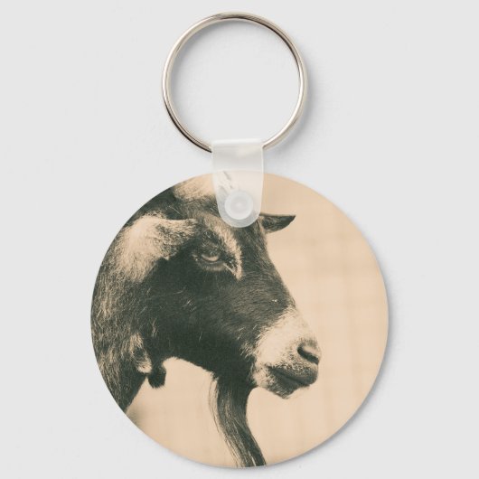 Geitenprofiel Sleutelhanger (Voorkant)