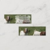 Geitenprofielkaart Mini Visitekaartje (Voorkant / Achterkant)
