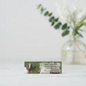 Geitenprofielkaart Mini Visitekaartje (Staand voorkant)