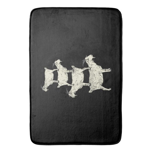 Geitenretro Badmat (Voorkant Verticaal)