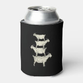 Geitenretro Blikjeskoeler (Blikje Voorkant)