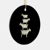 Geitenretro Keramisch Ornament (Rechts)