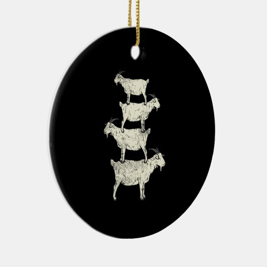 Geitenretro Keramisch Ornament (Rechts)