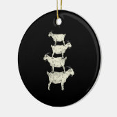 Geitenretro Keramisch Ornament (Links)