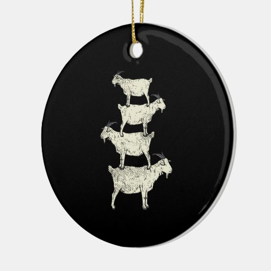 Geitenretro Keramisch Ornament (Links)