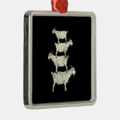 Geitenretro Metalen Ornament (Rechts)
