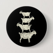 Geitenretro Ronde Button 7,6 Cm (Voorkant)
