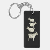 Geitenretro Sleutelhanger (Voorkant Links)