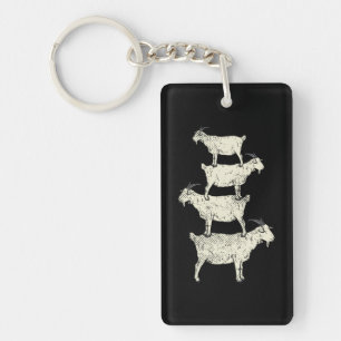 Geitenretro Sleutelhanger