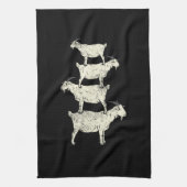 Geitenretro Theedoek (Verticaal)