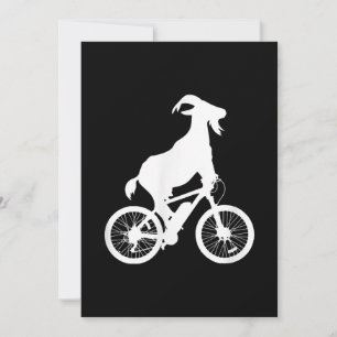 Geitenrijder Funny Goat Grafisch Feestdagenkaart