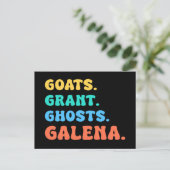 geitenschenking geesten GALENA illinois Feestdagenkaart (Staand voorkant)