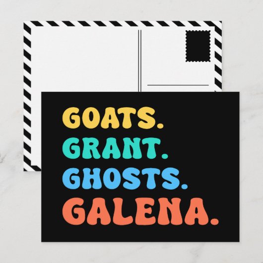 geitenschenking geesten GALENA illinois Feestdagenkaart (Voorkant / Achterkant)