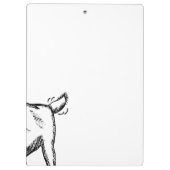 Geitenschets gezegde "Hej!" Klembord (Achterkant)