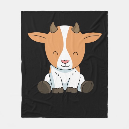Geitenscheut Kinder kattegeit Gifts Women Man Goat Fleece Deken (Voorkant)