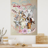 GEITENSCHILDERIJ | Gods kostbare geschenken GetYer Poster (Keuken)