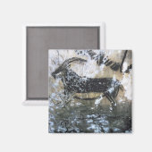 Geitenschilderij of Chamois, rotsschilderij in de  Magneet (Voorkant / Achterkant)