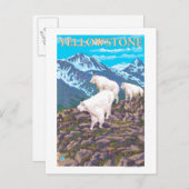 Geitensecène in het gebergte - Nationaal Park Yell Briefkaart (Voorkant / Achterkant)