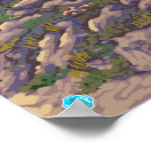 Geitensecène in het gebergte - Nationaal Park Yell Poster (Hoek)