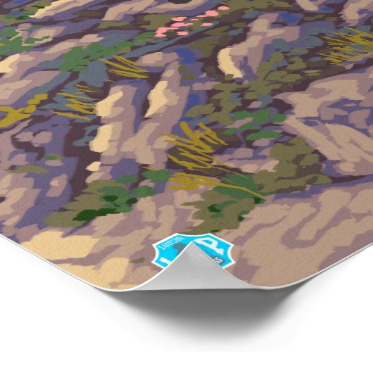 Geitensecène in het gebergte - Nationaal Park Yell Poster (Hoek)