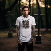 Geitenskelet Duivel Ontwerp T-shirt