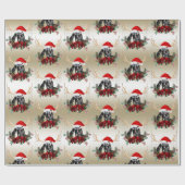 Geitenskerst Snoedel Nubian Baby Goat Antlers Cadeaupapier (Vlak)