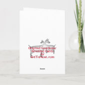 GeitenskerstKaart LaMancha Goat Feestdagen Kaart (Achterkant)