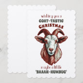 "Geitensmaak: Een 'Baaah-Humbug' Kerst Kaart (Voorkant / Achterkant)