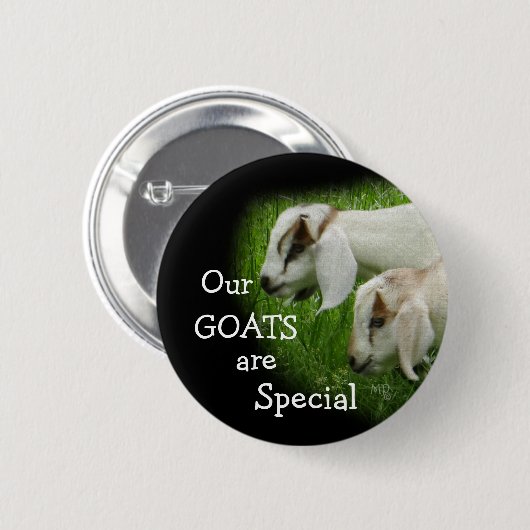 Geitenspeld-personaliseren Kinder Ronde Button 5,7 Cm (Voorkant /achterkant)