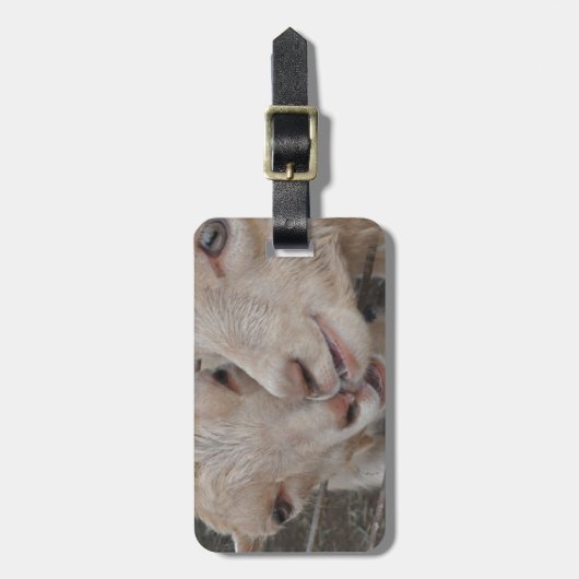 Geitenstel Bagagelabel (Voorkant verticaal)